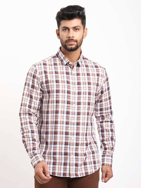 Men Checked Full Sleeve Cotton Shirt