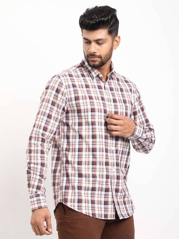 Men Checked Full Sleeve Cotton Shirt