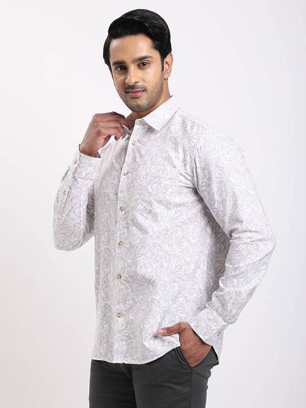 Men Printed Full Sleeve Cotton Shirt