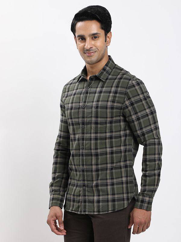 Fairtrade Men Checked Full Sleeve Cotton Shirt