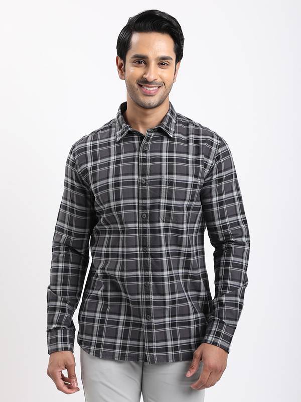 Men Checked Full Sleeve Cotton Shirt