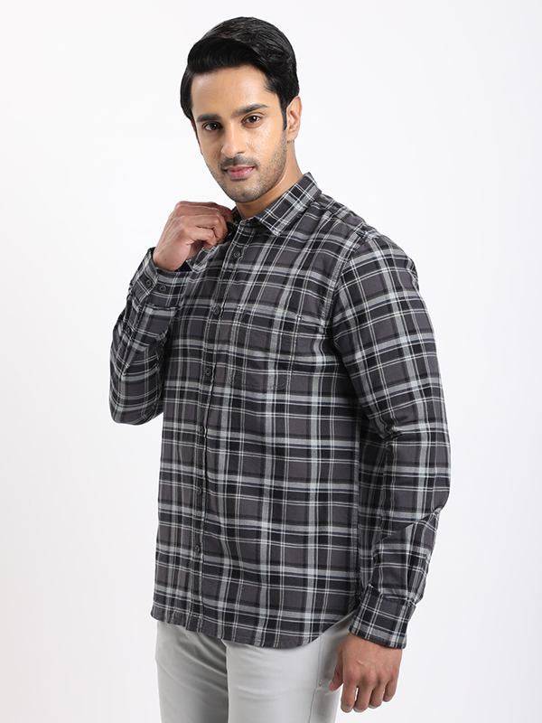Men Checked Full Sleeve Cotton Shirt