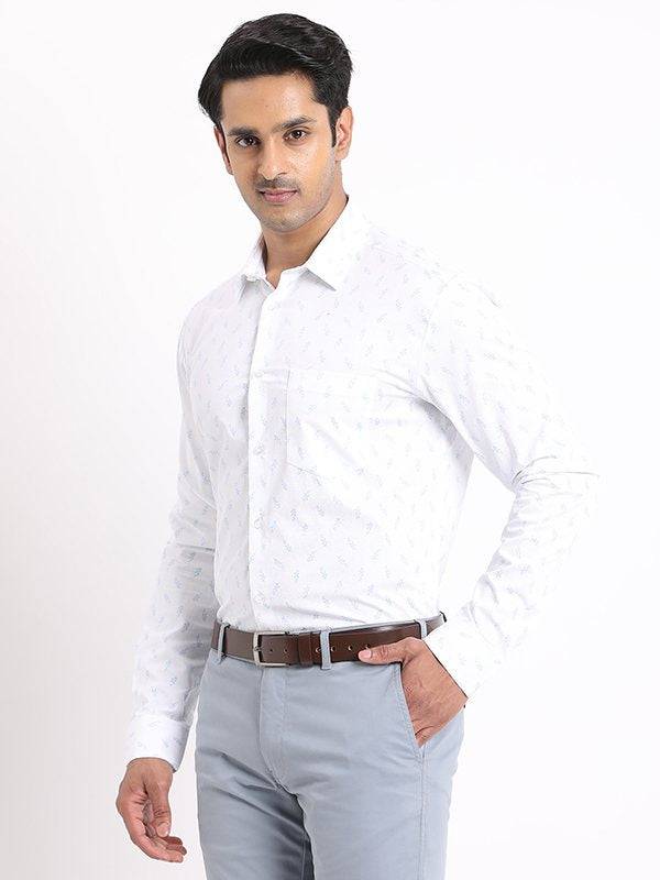 Men Printed Full Sleeve Cotton Shirt