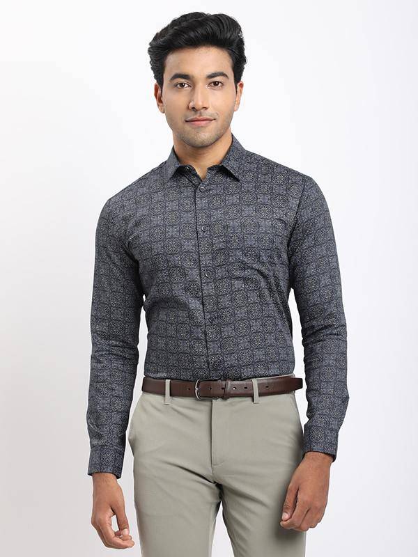 Men Printed Full Sleeve Cotton Shirt