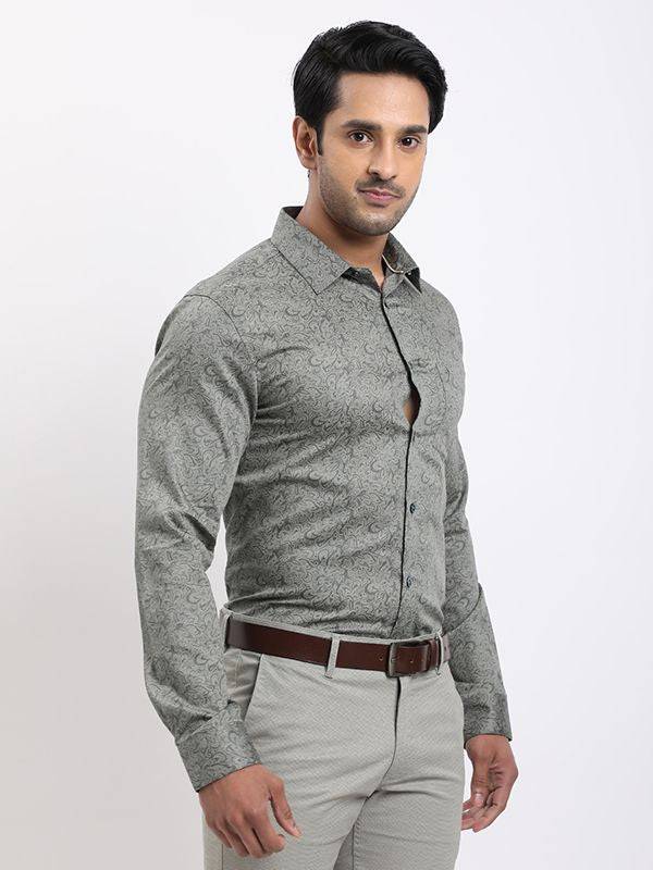 Men Printed Full Sleeve Cotton Shirt
