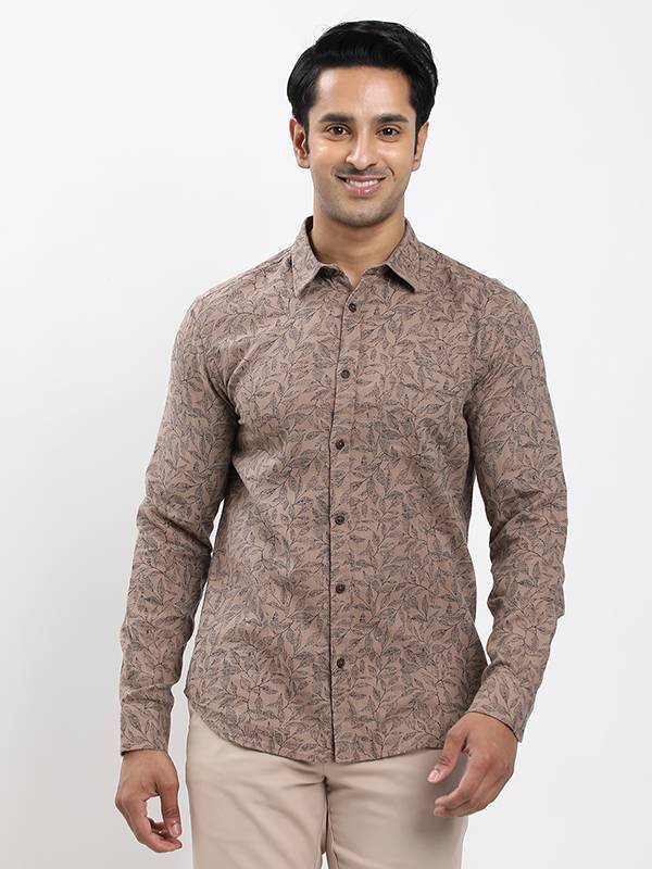 Men Printed Full Sleeve Cotton Shirt