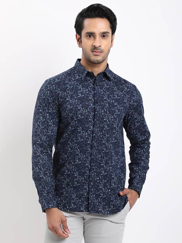 Men Printed Full Sleeve Cotton Shirt