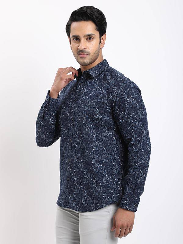 Men Printed Full Sleeve Cotton Shirt