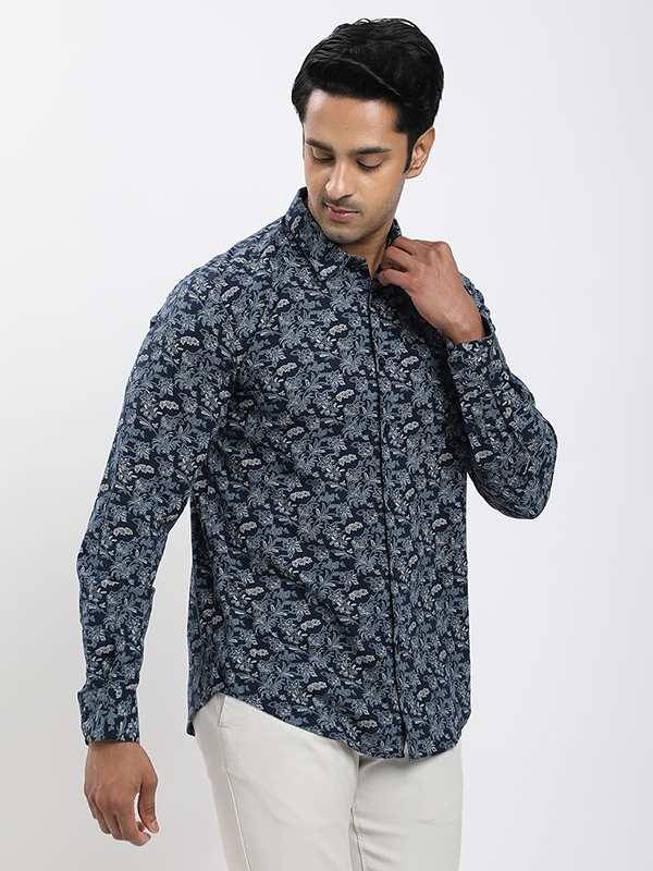 Men Printed Full Sleeve Cotton Shirt