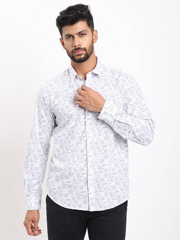 Men Printed Full Sleeve Cotton Shirt