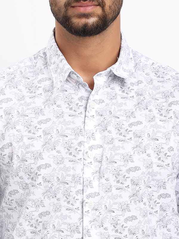 Men Printed Full Sleeve Cotton Shirt