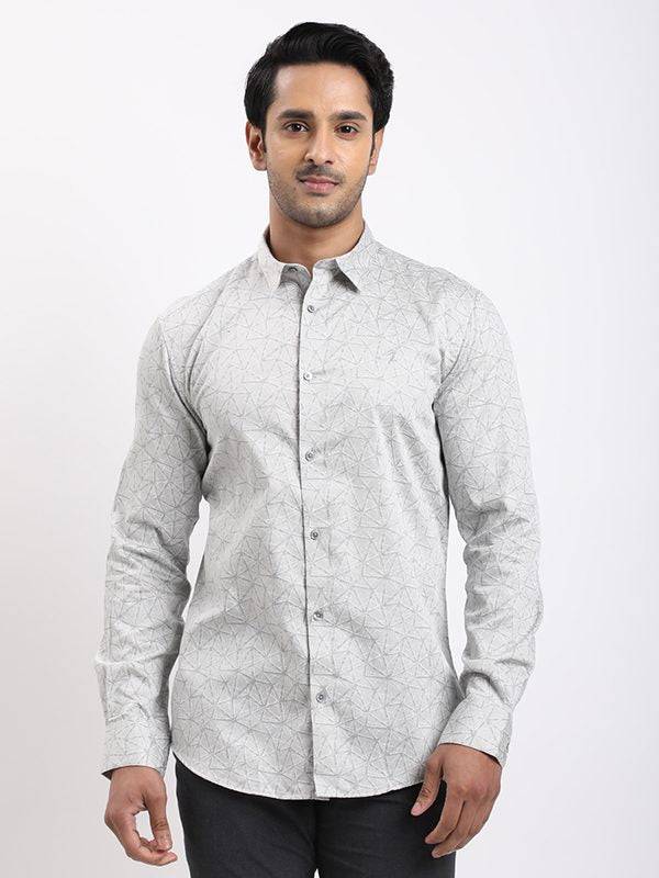 Men Printed Full Sleeve Cotton Shirt