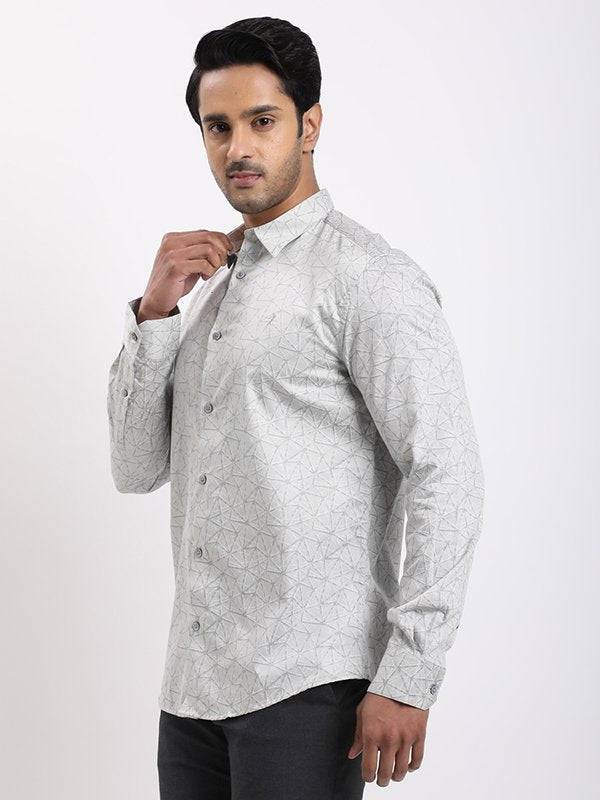 Men Printed Full Sleeve Cotton Shirt