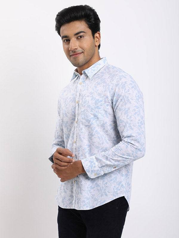 Men Printed Full Sleeve Cotton Shirt
