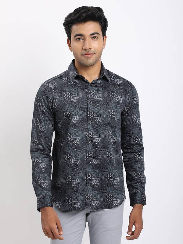 Men Printed Full Sleeve Cotton Shirt