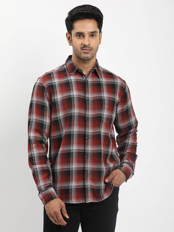 Men Checked Full Sleeve Cotton Shirt