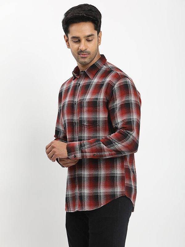 Men Checked Full Sleeve Cotton Shirt