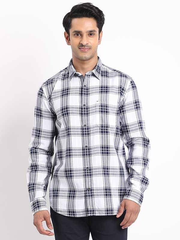 Men Checked Full Sleeve Cotton Shirt