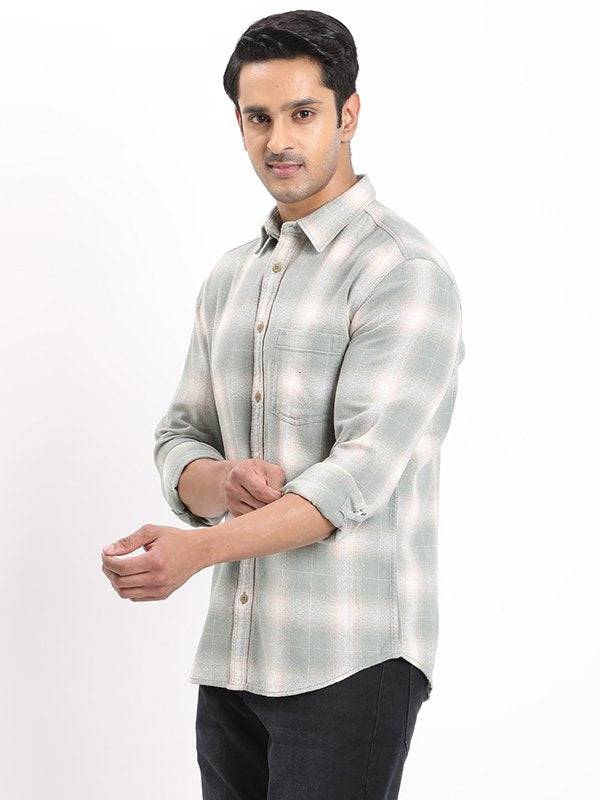 Men Checked Full Sleeve Cotton Shirt