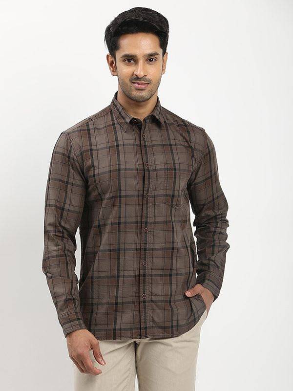 Men Checked Full Sleeve Cotton Shirt