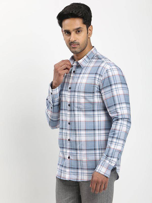 Men Checked Full Sleeve Cotton Shirt