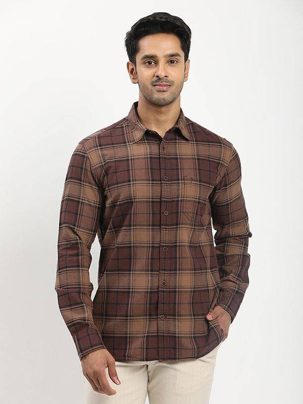Men Checked Full Sleeve Cotton Shirt