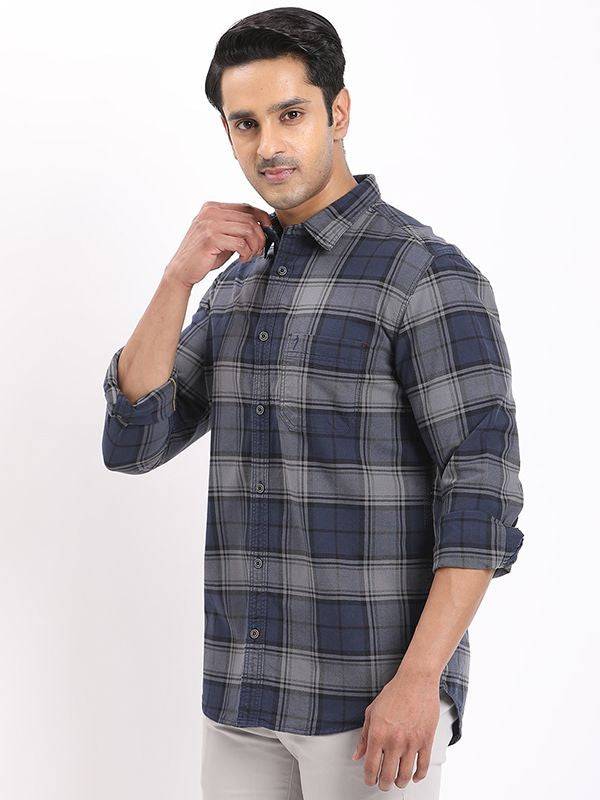 Men Checked Full Sleeve Cotton Shirt