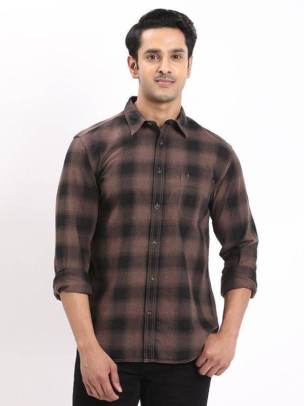 Men Checked Full Sleeve Cotton Shirt