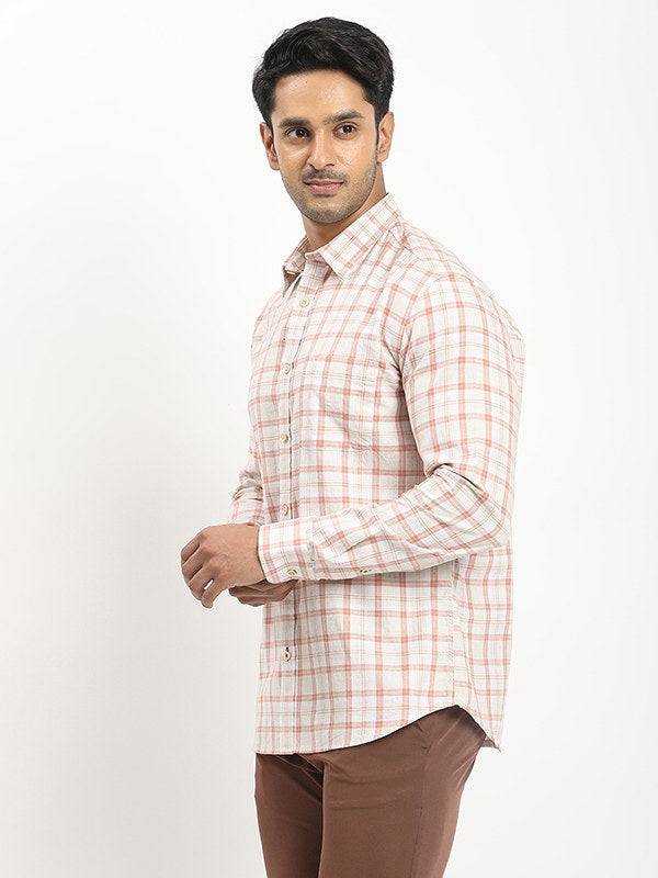 Men Checked Full Sleeve Cotton Shirt