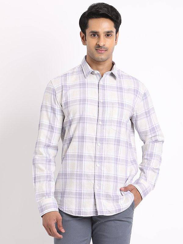 Men Checked Full Sleeve Cotton Shirt