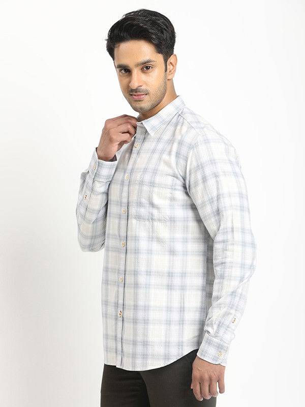 Men Checked Full Sleeve Cotton Shirt
