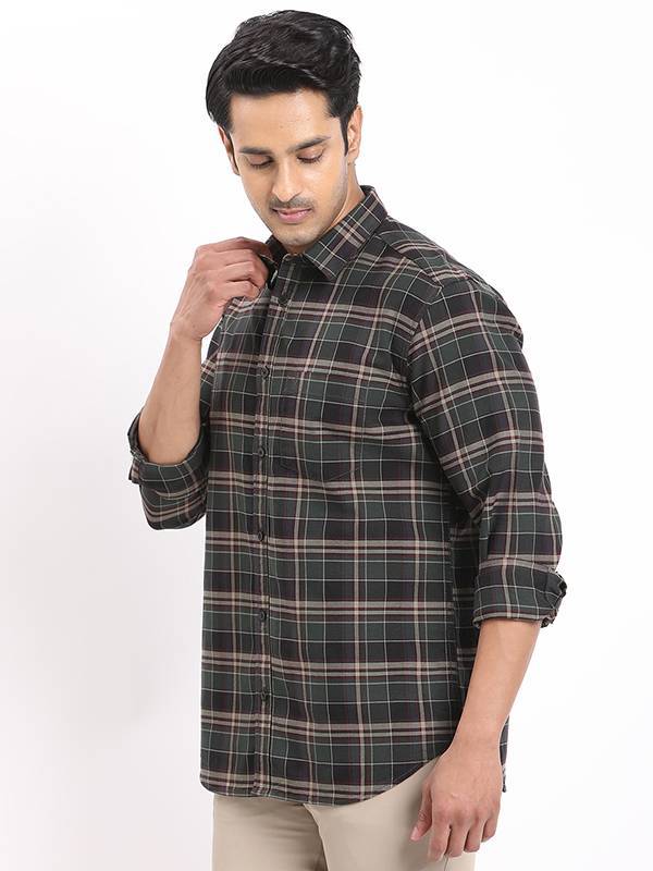 Men Checked Full Sleeve Cotton Shirt