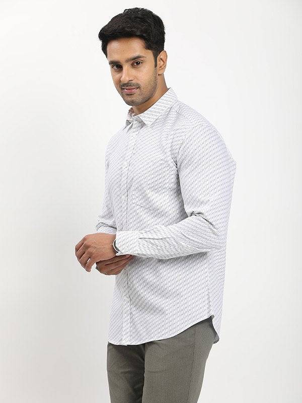 Men Printed Full Sleeve Cotton Shirt