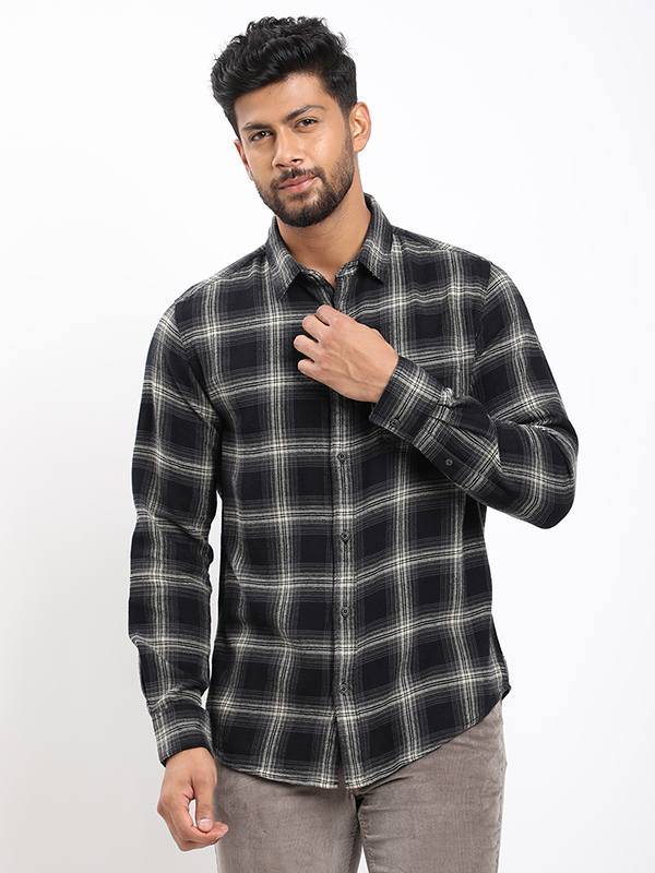 Men Checked Full Sleeve Cotton Shirt