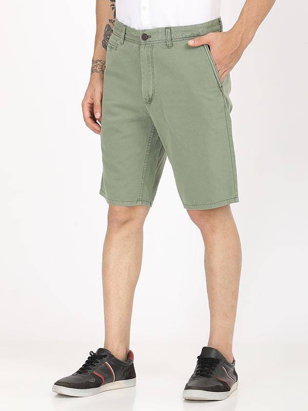 Men Solid Cotton Shorts