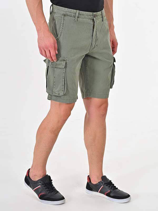 Men Solid Cotton Shorts