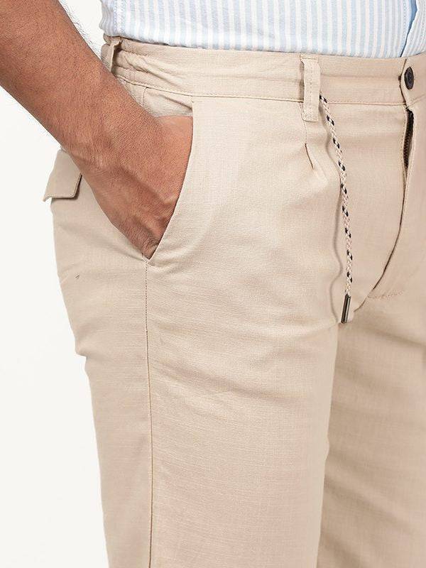 Men Solid Cotton Stretch Shorts