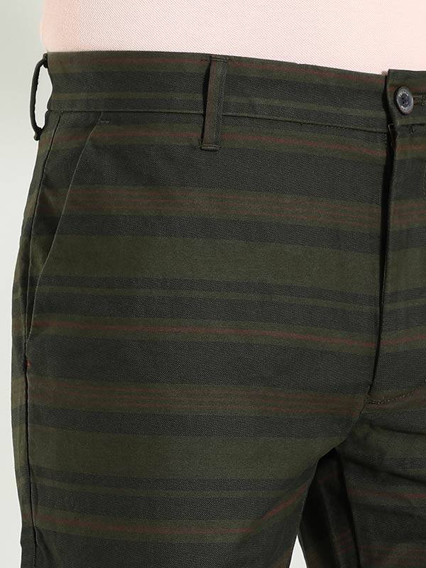Men Striped Cotton Shorts