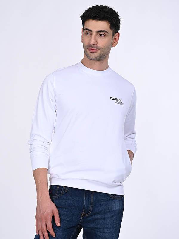 Men Full Sleeve Graphic Crew Neck Sweatshirt