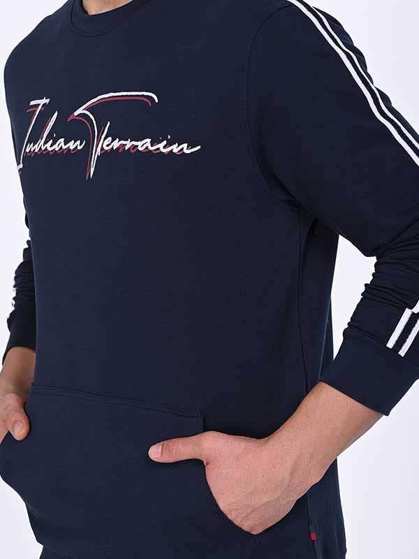 Men Full Sleeve Graphic Crew Neck Sweatshirt