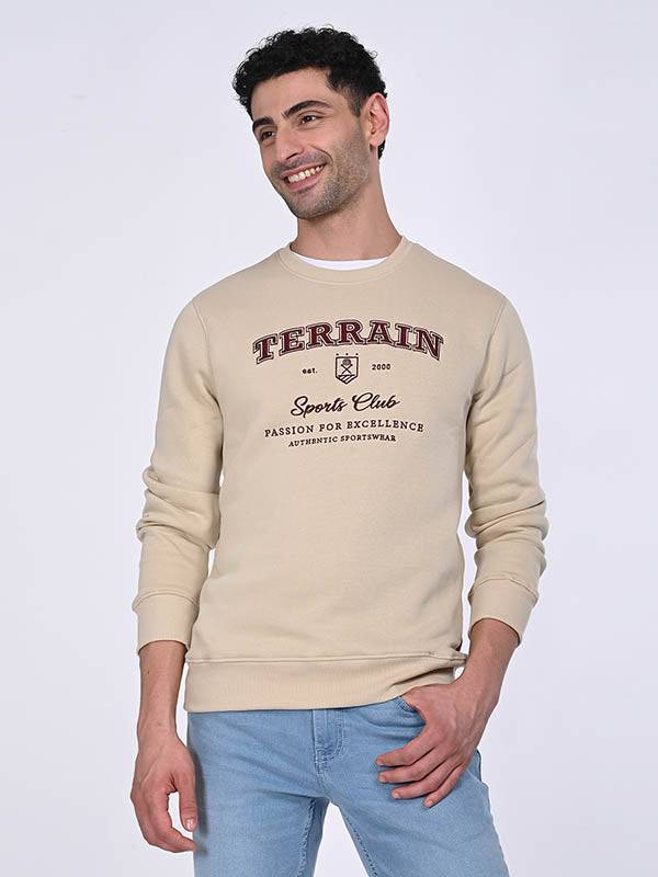 Men Full Sleeve Graphic Crew Neck Sweatshirt