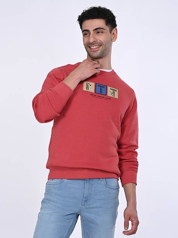 Men Full Sleeve Graphic Crew Neck Sweatshirt