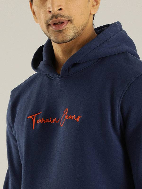 Men Full Sleeve Solid Hoodie Sweatshirt