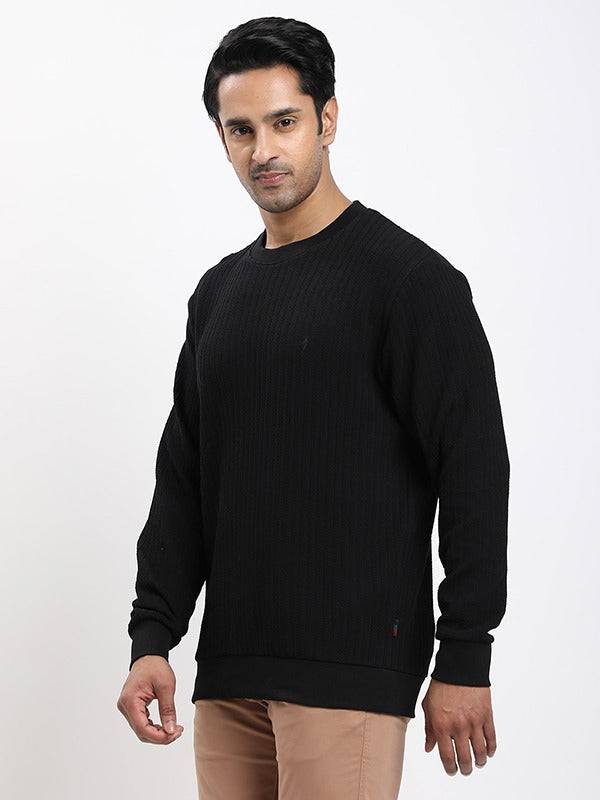 Men Full Sleeve Solid Crew Neck Sweatshirt