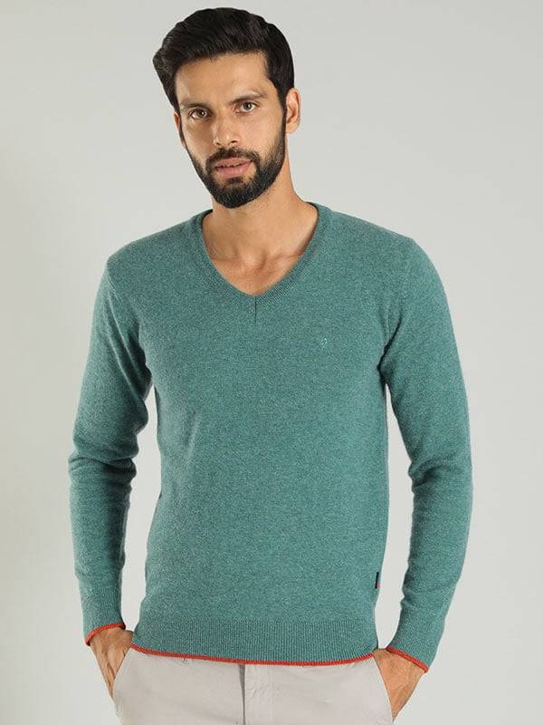 Men Solid Full Sleeve Crew Neck Sweater