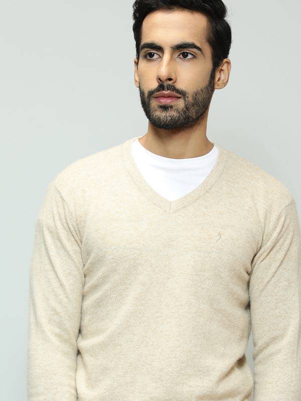 Men Solid Full Sleeve Crew Neck Sweater