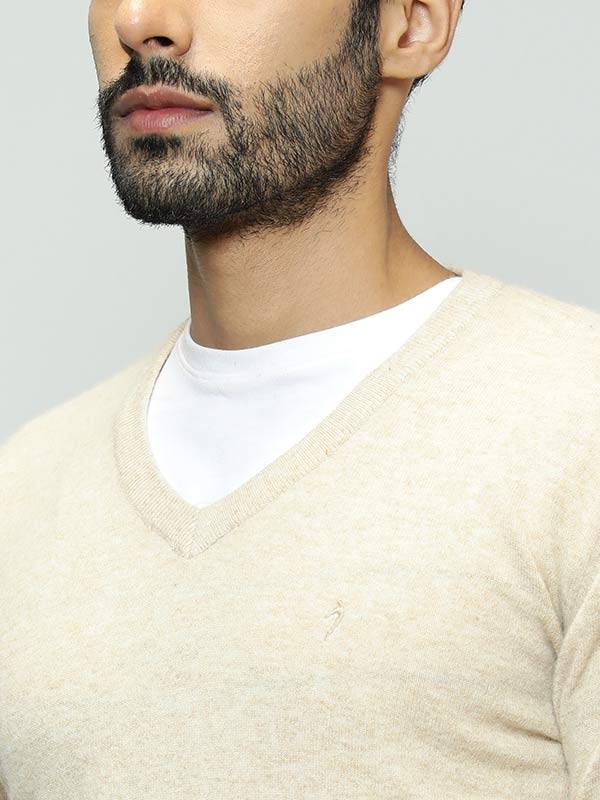 Men Solid Full Sleeve Crew Neck Sweater