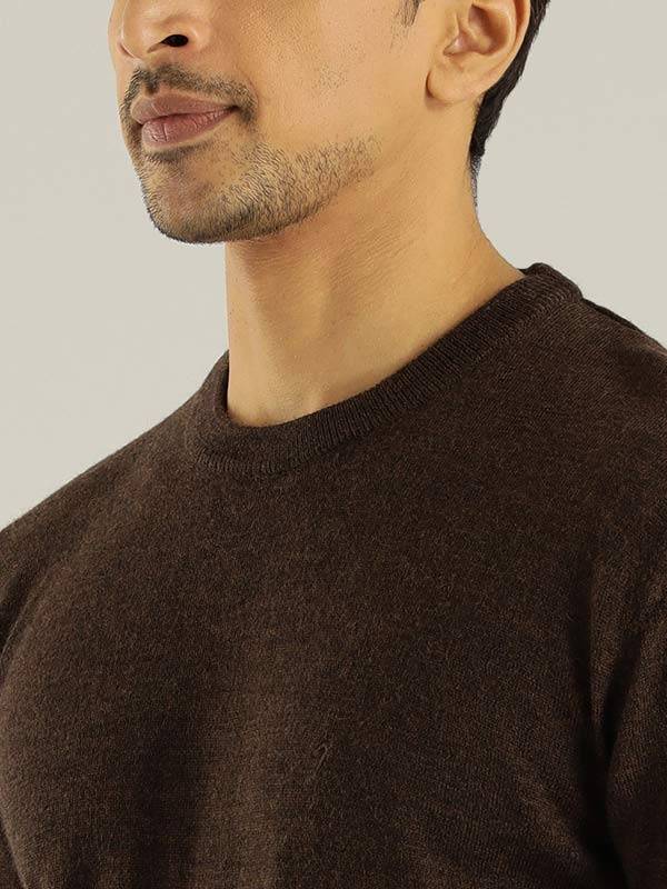 Men Solid Full Sleeve Crew Neck Sweater