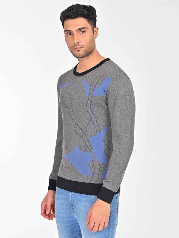 Men Solid Full Sleeve Cotton Sweater
