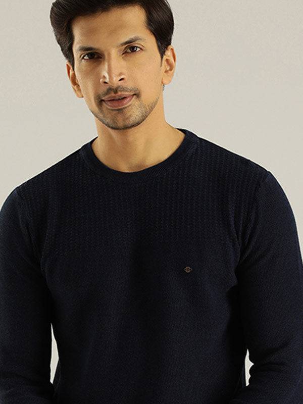 Men Solid Full Sleeve Crew Neck Sweater
